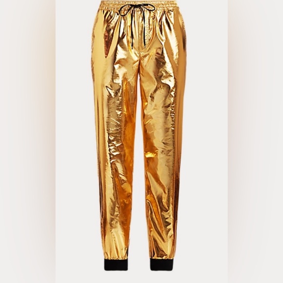 Ralph Lauren - Metallic Taffeta Jogger Pant Size 4